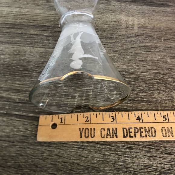 Rare Antique Bohemia Mary Gregory Style Glass Posy Holder - Picture 12 of 13